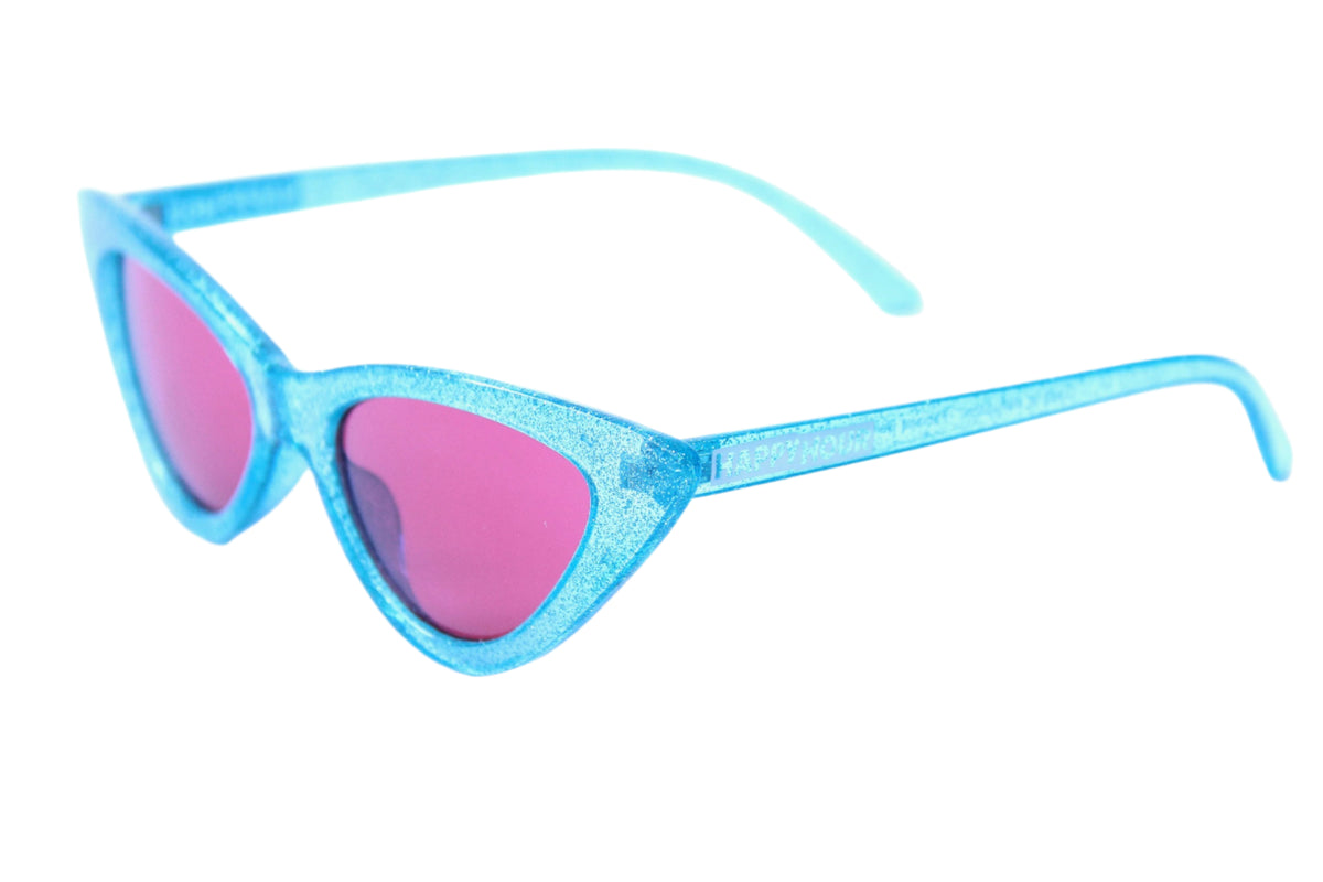 Pastel Galaxy Cat Eye Sunglasses by Drip Creations Surge - Irregular Cat Eye Rhinestone Drip Women main image 2