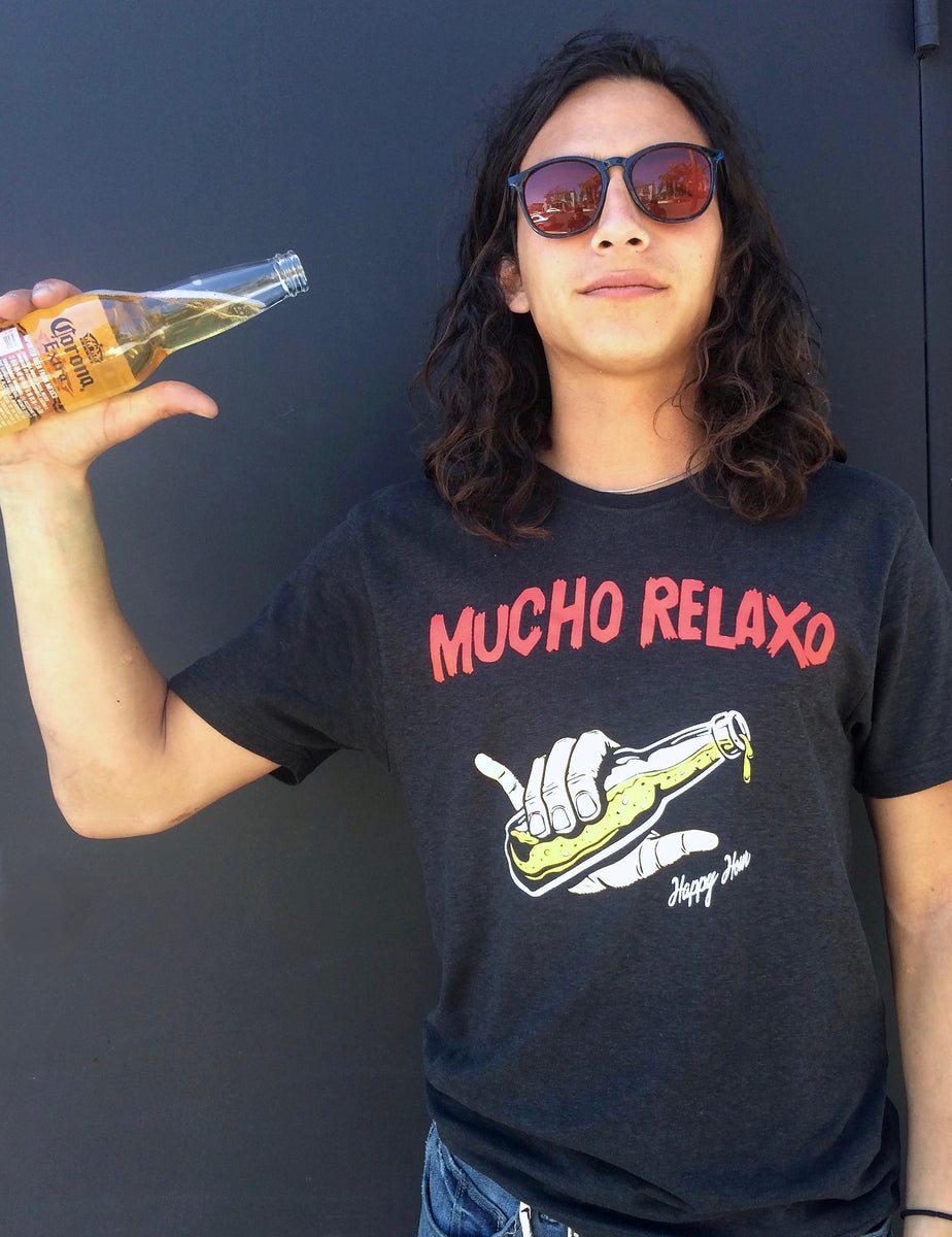 Happy Hour Shades | Tee | Mucho Relaxo | Black