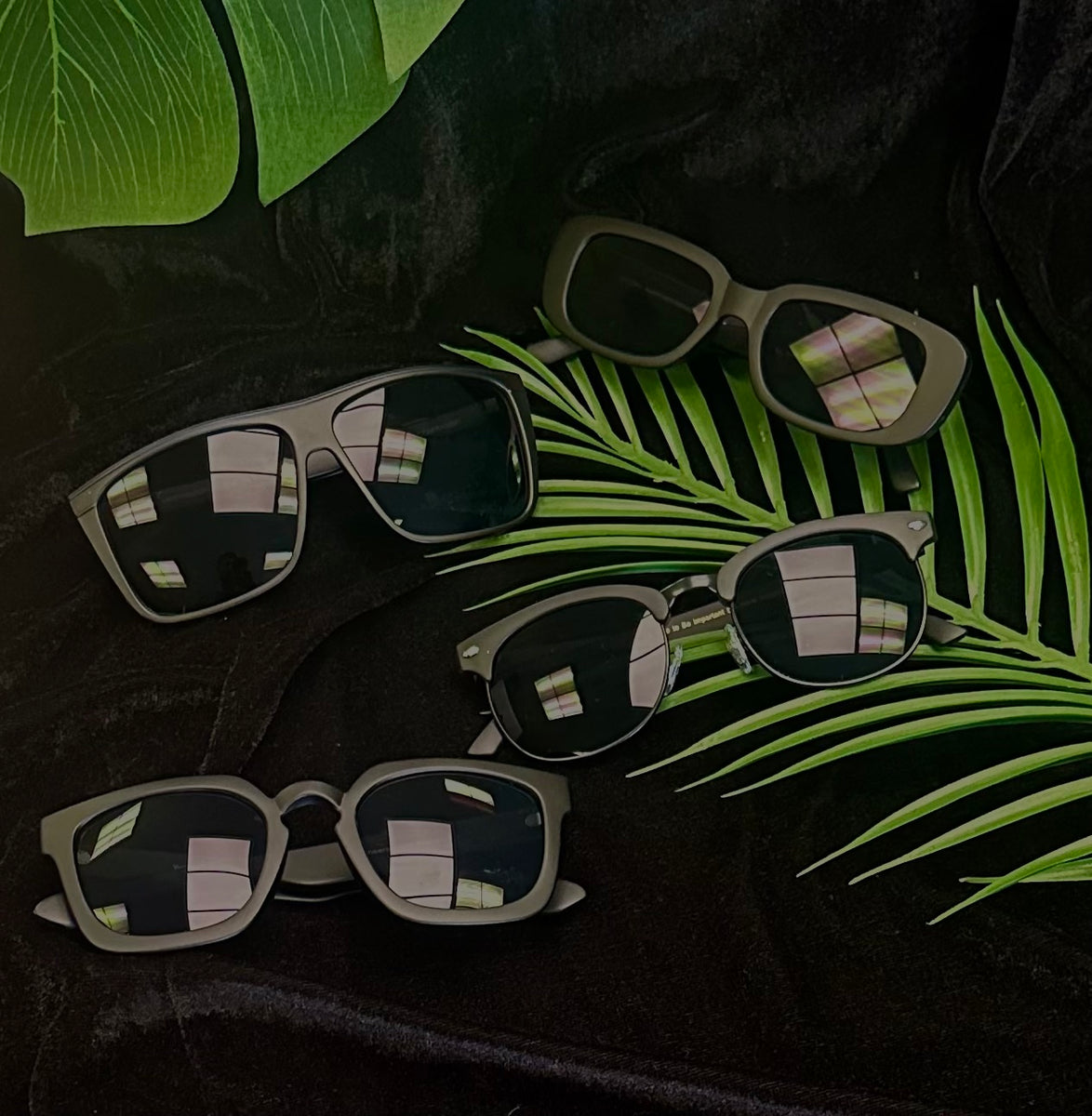 Sunglasses-Matte Black Collection – Happy Hour