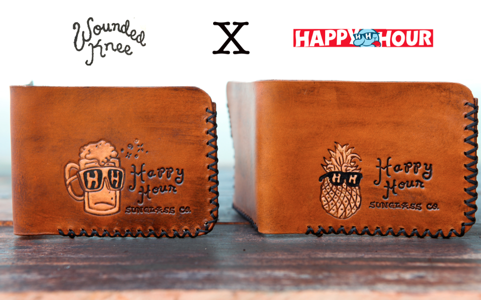 Wounded Knee X Happy Hour Premium Leather Wallets