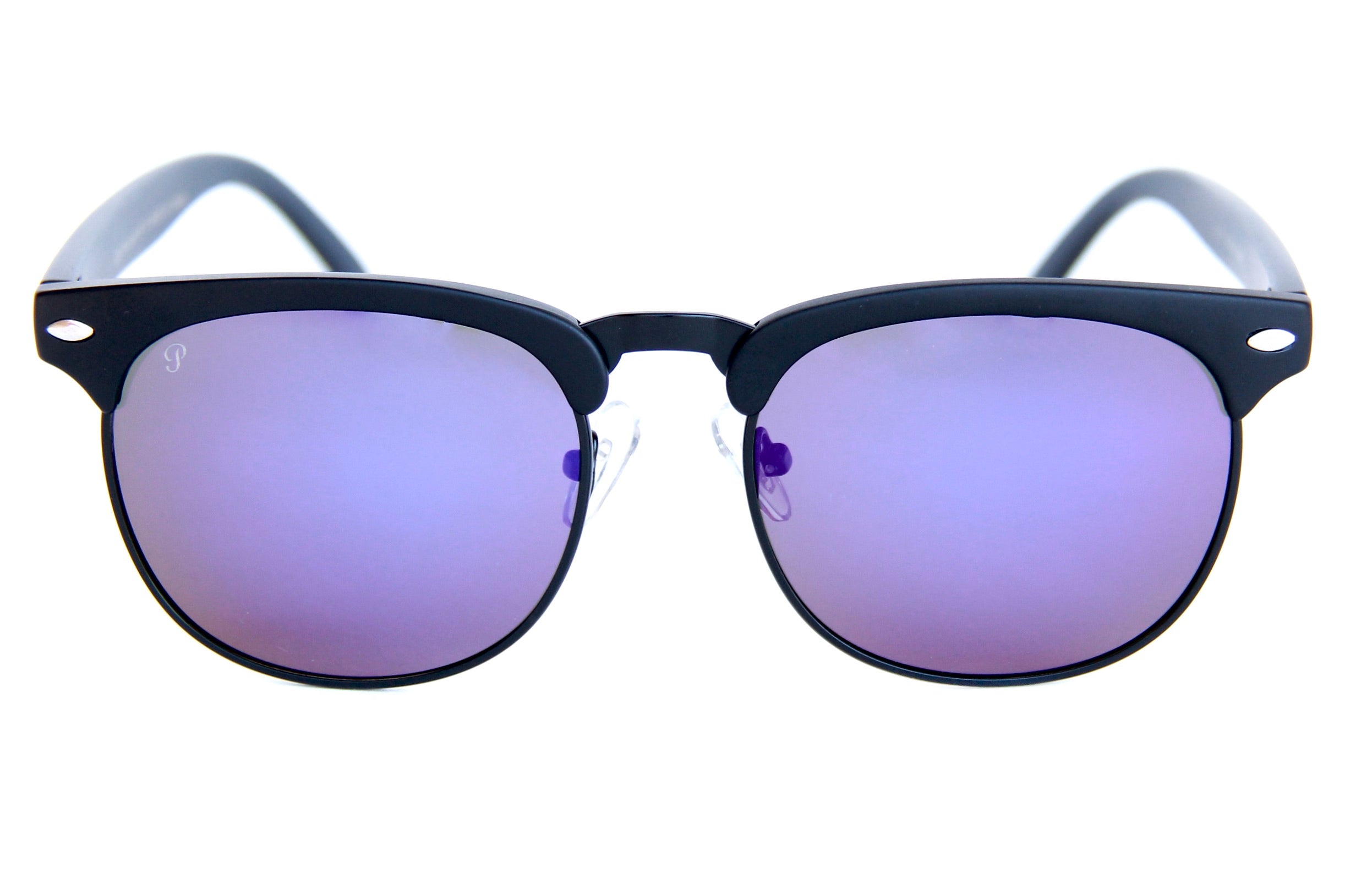 Happy Hour Shades | G2 Sunglasses | Matte Black | Black Wire | Polarized Blue Mirror