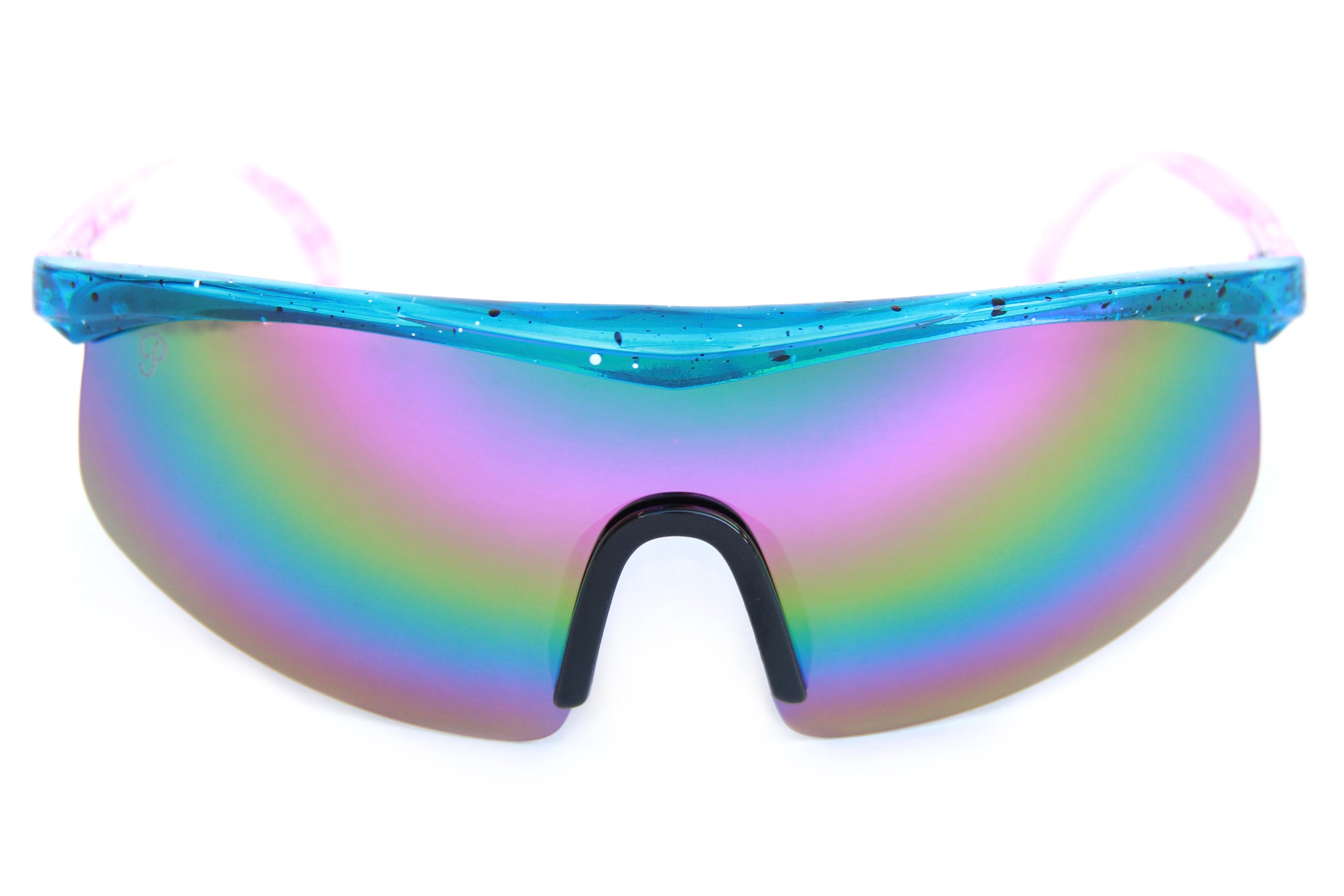 Mens Flat Top ZIg Zag Arms Pit Raver Colorful Mirror Sunglasses Festival  Shades | eBay