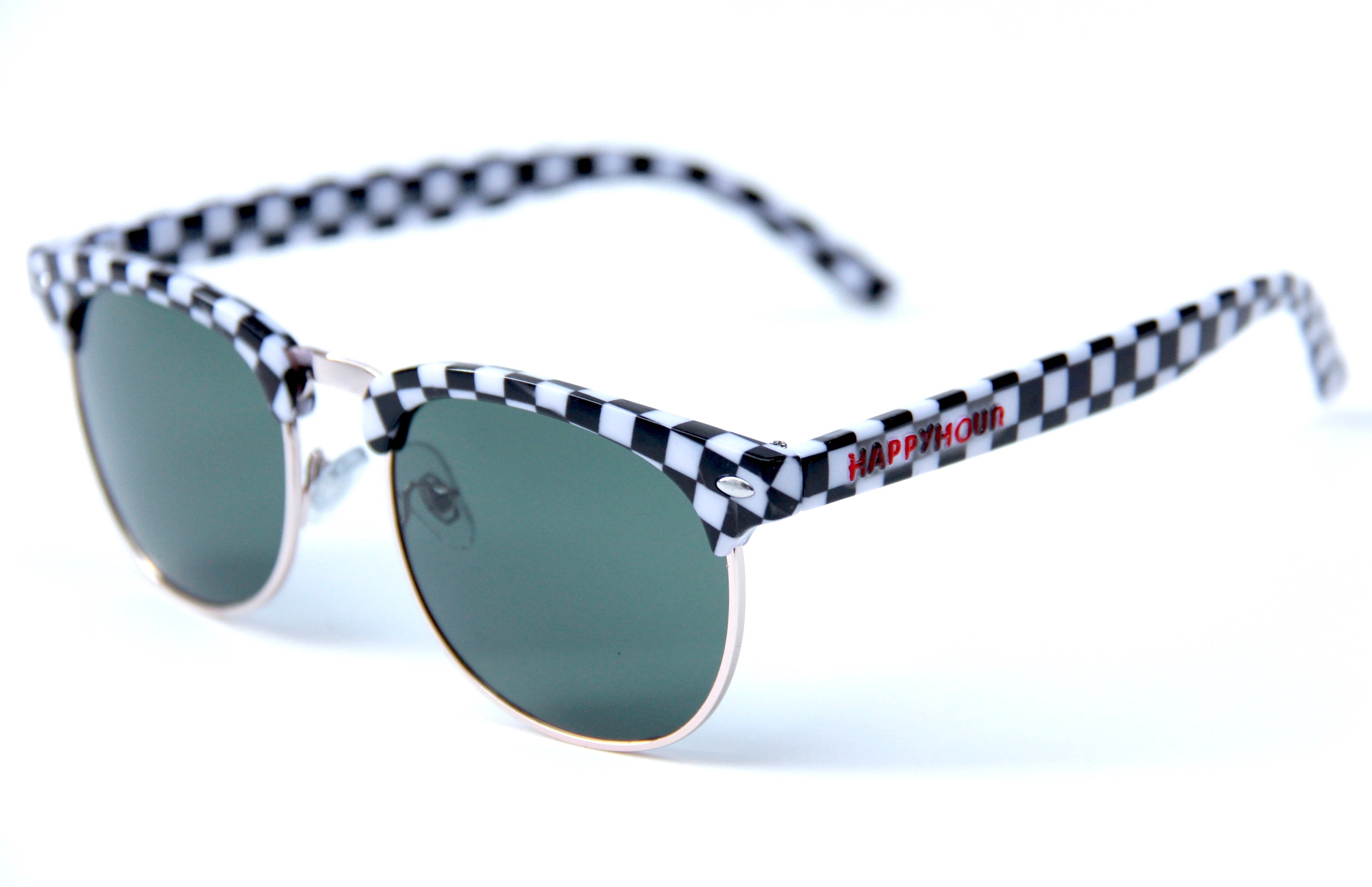 Checkerboard sunglasses sales